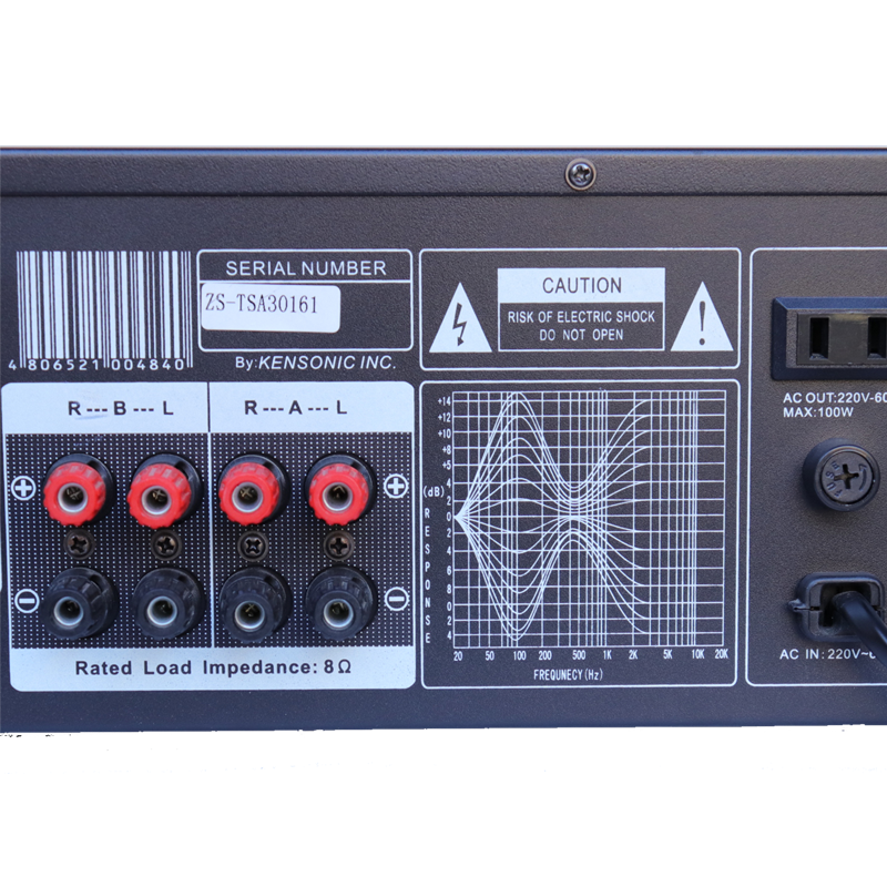 2 Channel 1000W Home Audio Amplifier, Power Ampli Home Theater, AV-9000