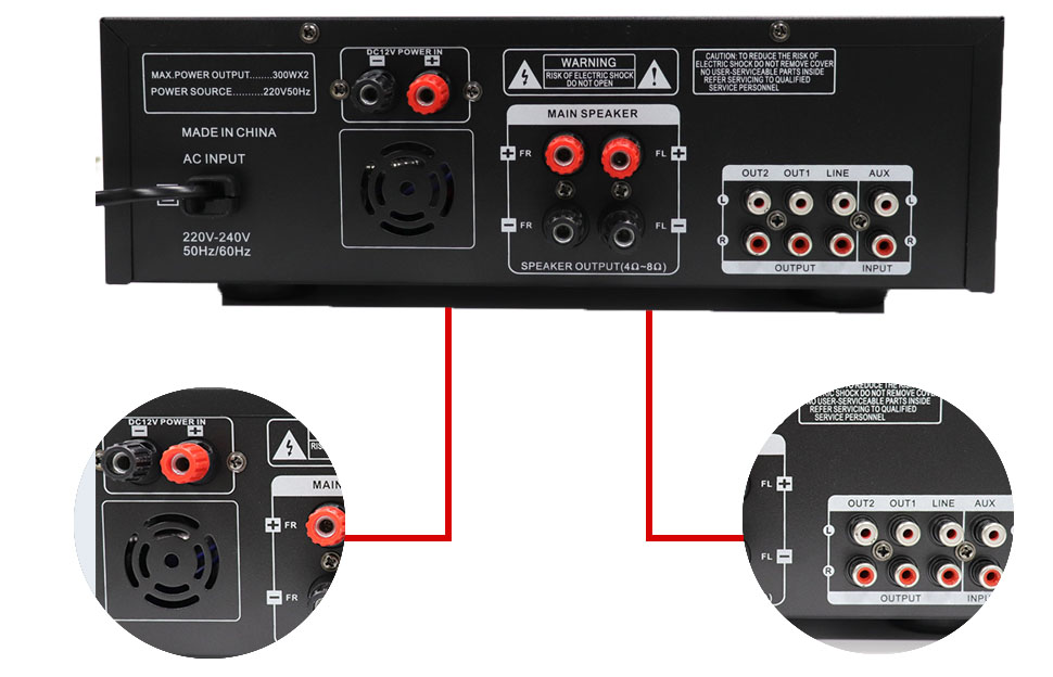 4 channel power amplifier pro audio