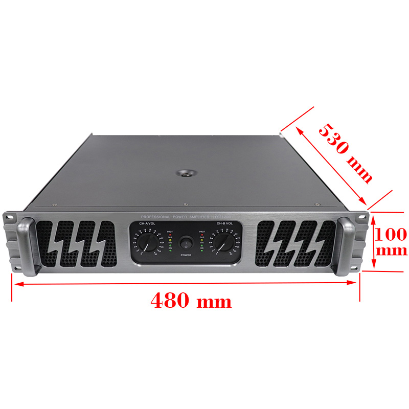 Factory wholesale 1200W*2 Ultra high power 2CH Amplifier audio for Large venue, HX21200