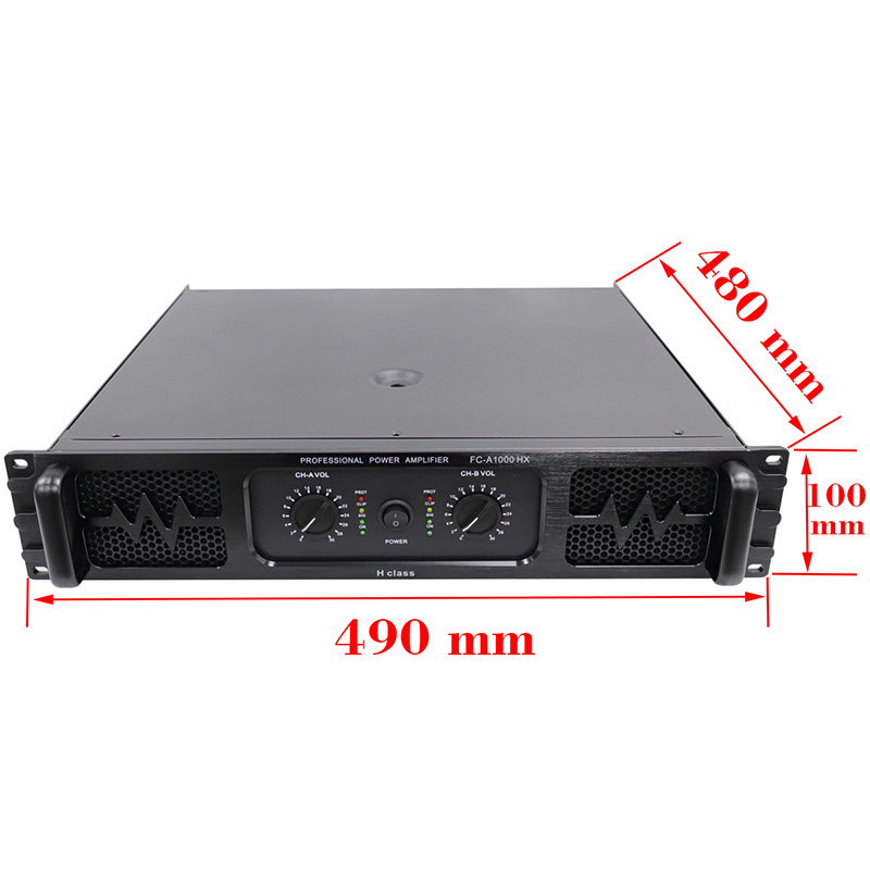 New In 2023 professional 800W*2 High pitched Music Amplifier for karaoke KTV, FC-A1000HX