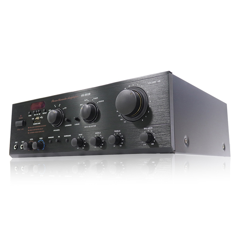 Top Sale Customized 100w*2 Digital Stereo Audio Home DJ Amplifier sound amplifiers speaker, AV-802B