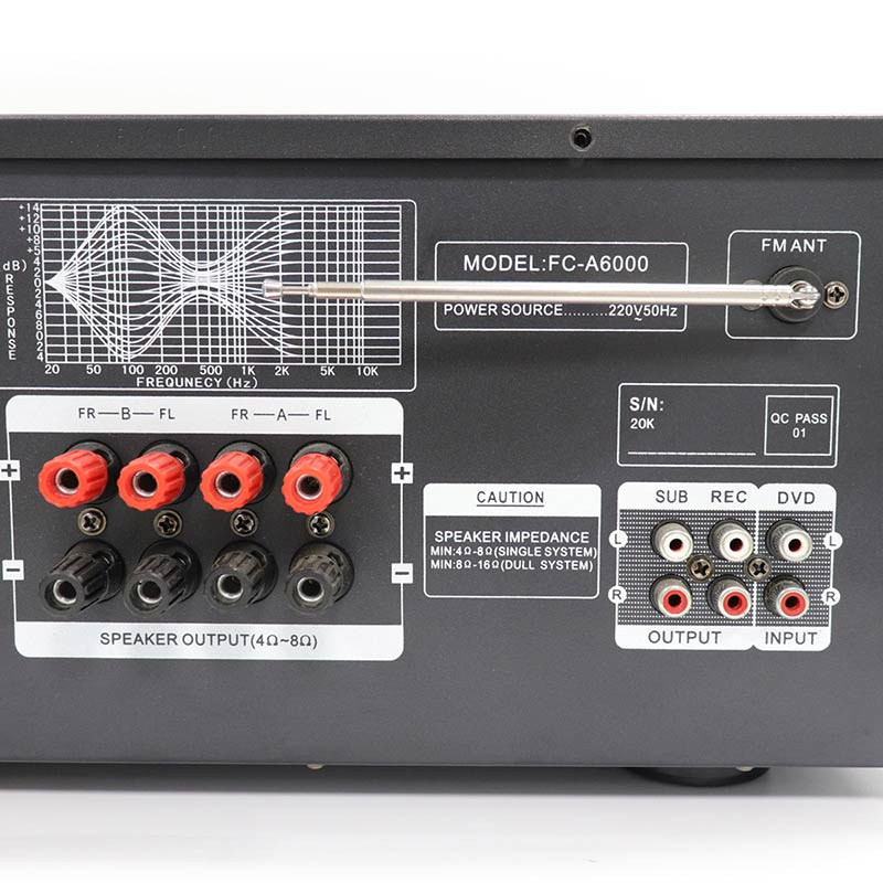Stock Available 200W tone tuning audio mixing Amplifier for Instrument vocalization,FC-A6000
