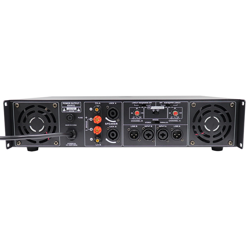 New product 600w 2.0 channels Heavy bass Professional power amplifier for performances, HX2800S