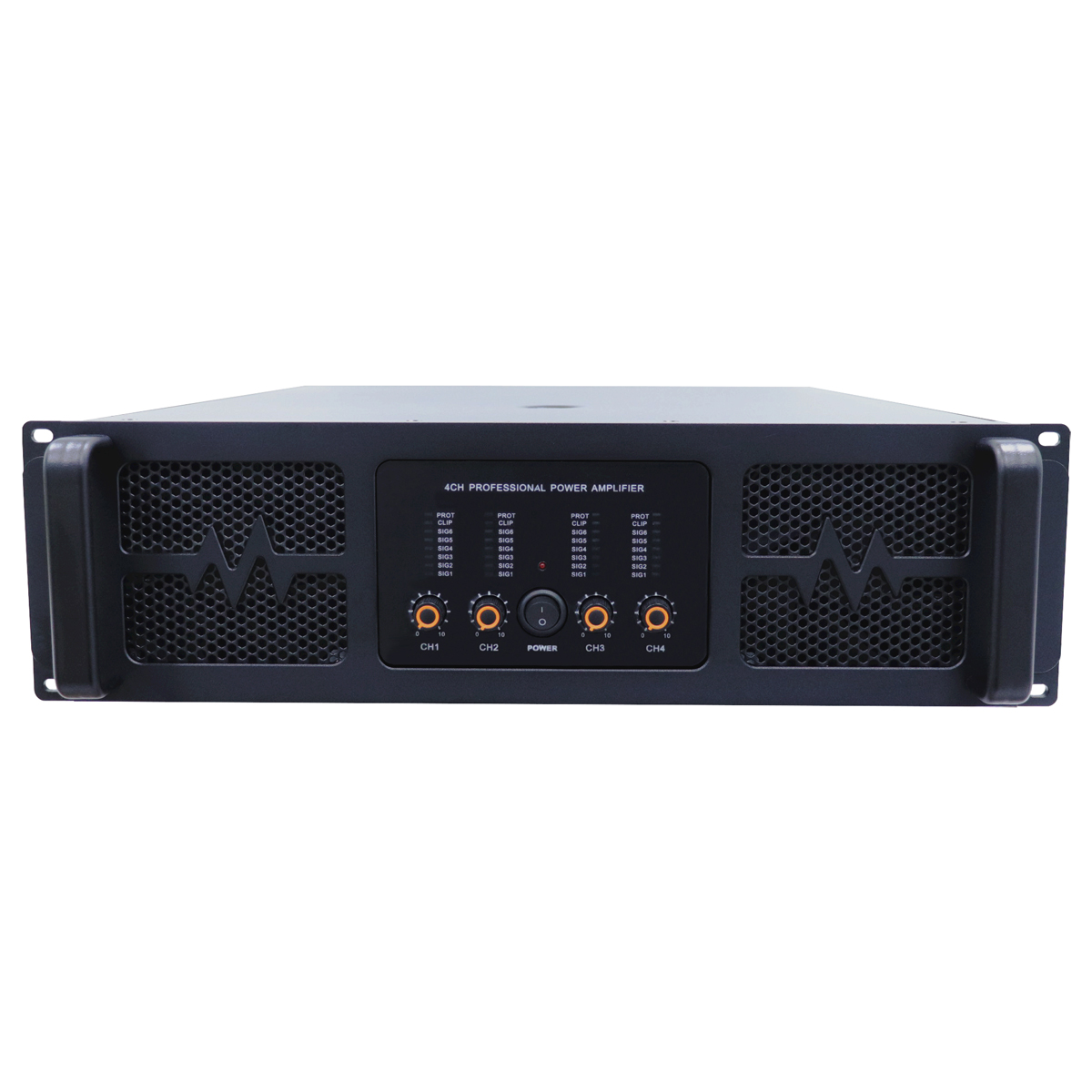 Newly developed H-class 1500W 4-channel 3U professional amplifier, SY-41500