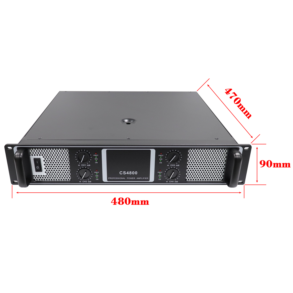 Amplifier manufacturer OEM Professional power amplifier 300w*4 For Stage Sound System CS4800